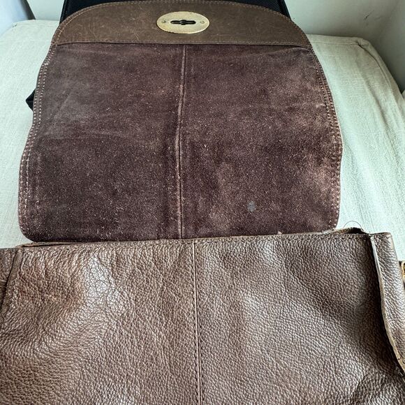 Vintage Rowallan Brown Leather Saddle-Bag Crossbody – Made in Scotland - Picture 9 of 14